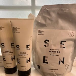SEEN Fragrance Free Deeper Conditioner and Shampoo Refill